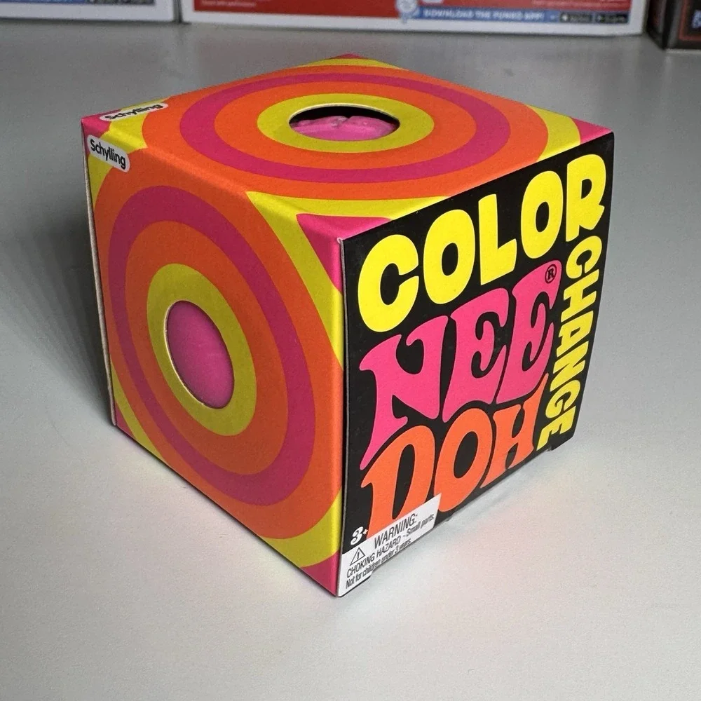 NEW!! NeeDoh Color Change Stress Reliever‎ Squeeze Ball | Schylling | Pink